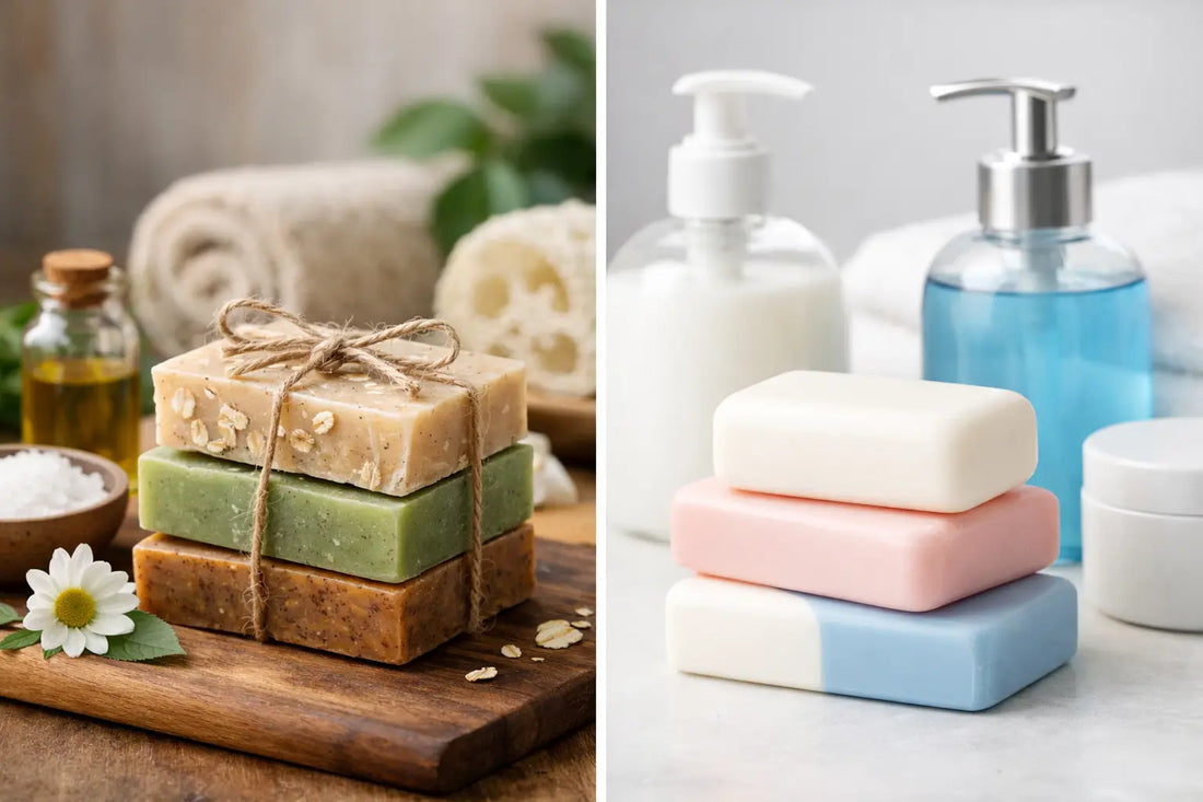 Natural Soap Versus Commercial Soap Compared