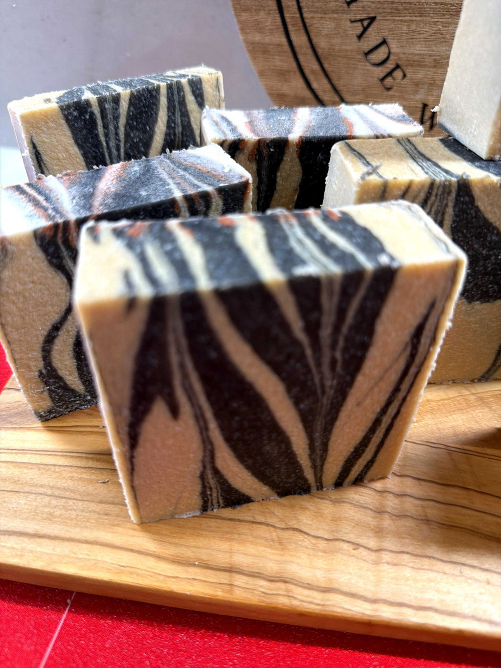 Charcoal Goat Milk Oatmeal Soap bar with natural ingredients for deep cleansing and soothing skin care