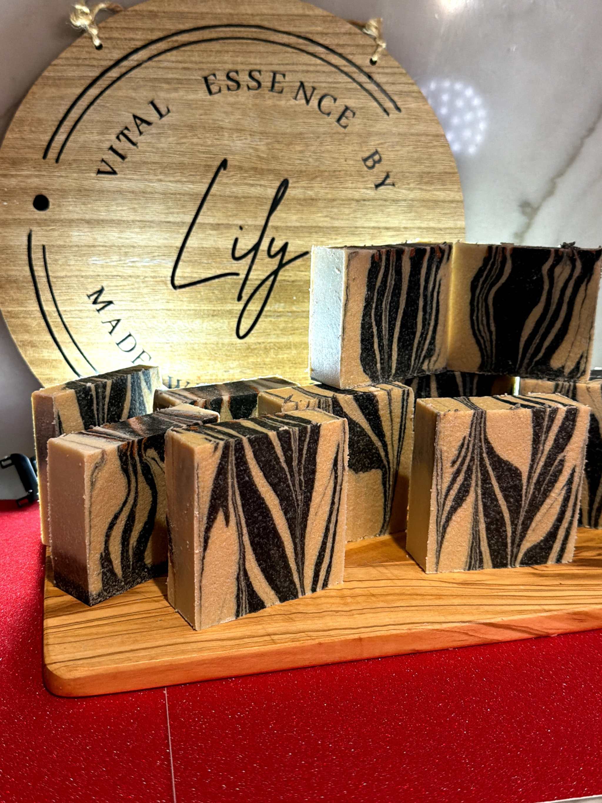Bar of Charcoal Goat Milk Oatmeal Soap for deep cleansing and soothing skin care